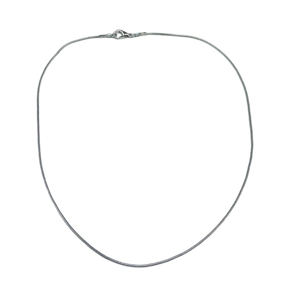 18” Snake Chain Necklace Silver Plated - Picture 2 of 7